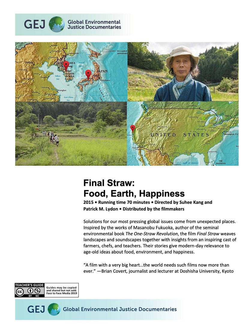 The World's Most Ecological Straw  Final Straw: Food, Earth, Happiness